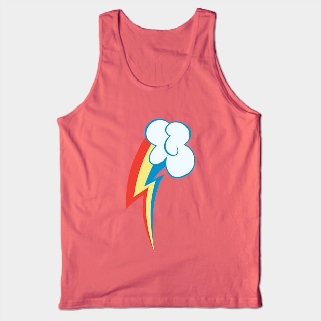 Rainbow Dash Cutie Mark Tank Top by ariados4711